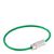 Porte-clés avec fermoir à vis, revêtement coloré vert  | 110 mm