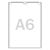 Pochette plastique non-perforée, transparent A6