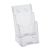 Prospekthalter Wand/ Stand, Polystyrol, transparent PTXC 2 x 1/3 A4