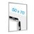 Cadre clic-clac B2 standard argent  | 17 mm | En onglet 