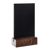 Tableau ardoise de table noir|brun foncé  | A6 - 105 x 148 mm 