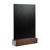 Tableau ardoise de table noir|brun foncé  | A5 - 148 x 210 mm 