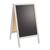Stop-trottoir en bois WOOD-STOP Lite S, tableau 44 x 66 cm, blanc blanc 