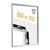 Cadre clic-clac ignifuge 50 x 70 avec certificat de classement au feu B-s1, d0 avec film de protection en PET  | argent 