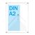 Cadre tendeur d'affiche, argent A2