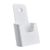 Prospekthalter Wand/ Stand, Polystyrol, transparent PTXD 1 x weiß | 1/3 A4