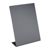 Ardoise de table en forme de L, noire A5 - 148 x 210 mm  | portrait 