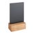 Tableau ardoise de table noir|brun  | 100 x 70 mm 