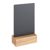 Tableau ardoise de table noir|brun  | 120 x 80 mm 