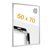 Cadre clic-clac rabattable, aluminium, B2, adhésif null | null