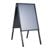 Stop-trottoir A2 AIR-STOP, profil de 25 mm noir  | En onglet 