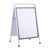 Stop-trottoir en acier A2 STEEL-STOP sans panneau supérieur  | blanc 