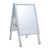 Stop-trottoir SOLID-STOP A3 pour l'extérieur, profil de 25 mm, coins en onglet Format vertical  | argent 