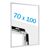 Cadre clic-clac B1 standard blanc  | 25 mm | En onglet 