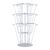 Porte-brochures de table JACKSON, pivotant, métal, argent, 9 x A4 