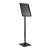 Présentoir sur pied CLASSIC A3 avec cadre clic clac noir  | rond 