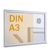 Info Topper aus Aluminium Querformat | A3
