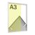 Cadre photo en aluminium, styrène transparent null | A3 29,7 x 42 cm | null