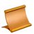Tischaufsteller Alu 50 x 70 mm  | gold 