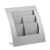 Porte-brochures de table VARIA, A4/ A5/ DIN long, compartiments 3 