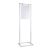 Porte-affiche sur pied Dekor Sway A2 argent 