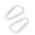 Mousquetons, aluminium 57 mm | argent 
