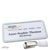 Namensschild mit Clip office 75 x 37 mm  | hellgrau  | Hängerclip 