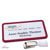 Namensschild mit Clip office 75 x 37 mm  | bordeauxviolett  | Hängerclip 