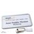 Namensschild mit Clip office 75 x 37 mm  | edelstahl  | Hängerclip 