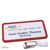 Namensschilder office quick-print Hängerclip 75 x 37 mm  | rot  | Hängerclip 