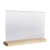 Acryl Tischaufsteller mit Holzfuß Kiefer | A4 | Querformat