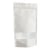 Standbodenbeutel Kraftpapier mit Sichtfenster 180 x 290 mm | weiß