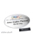 Porte-badges polar® alu-print 65 x 43 mm | argent | Epingle en acier inoxydable