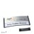 Porte-badges polar® alu-print 65 x 30 mm | anthracite | argent | Epingle en acier inoxydable