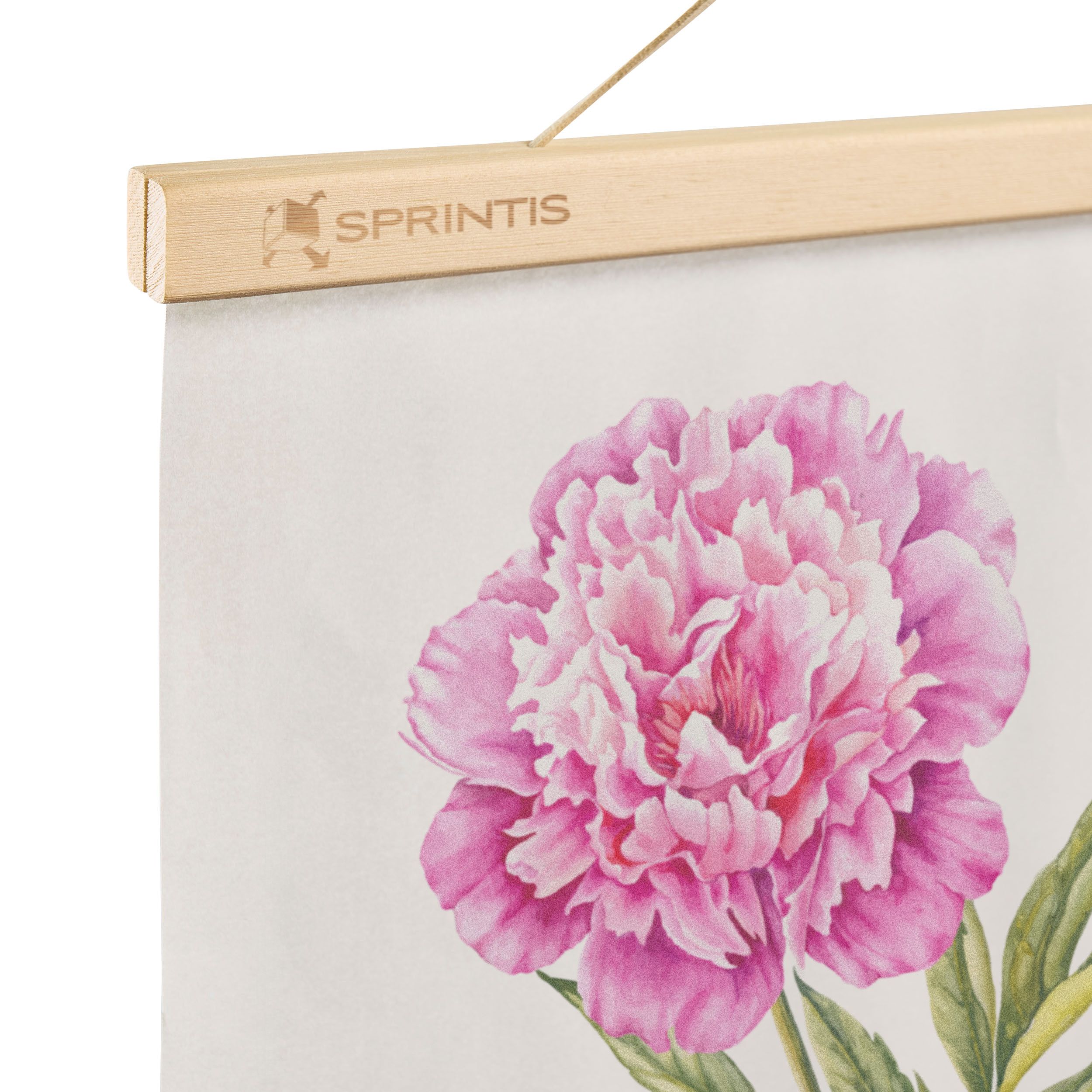 Porte Affiches Décoratif En Bois - Support Ornemental L'art En Vogue - Longueur 39 Cm