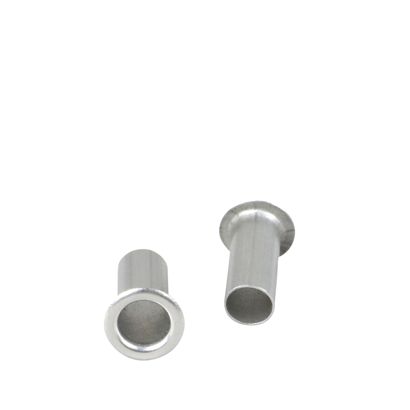 Œillets creux pour 2 - 30 feuilles, argents 4,5 mm