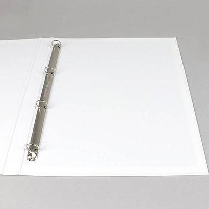 Präsentationsringbuch A4 weiß | 16 mm | Pappe, PP | 4-Ring Rundring-Mechanik