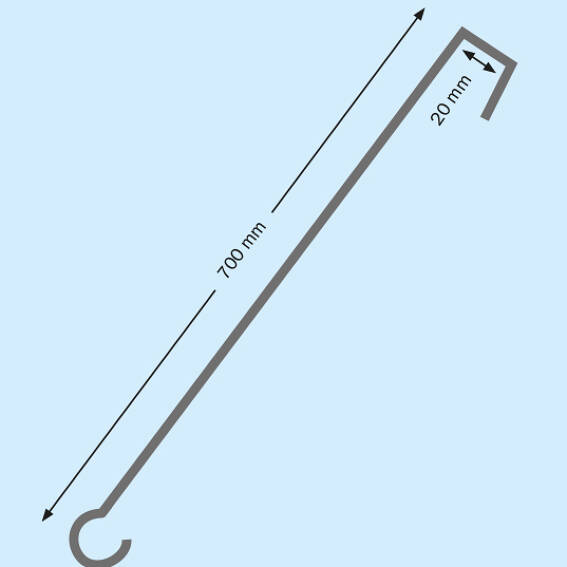 20 mm Fil de suspension au plafond pour profils de 20 mm, galvanisé